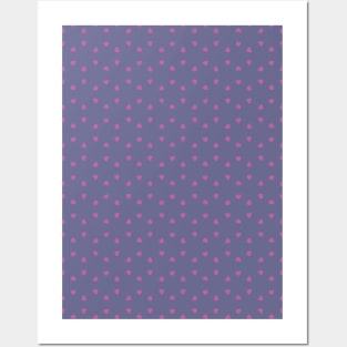 Dainty Pink Hearts Posters and Art